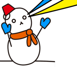 Cute & Kawaii Snoman YUKIERU ver. groval sticker #7694120