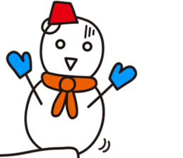 Cute & Kawaii Snoman YUKIERU ver. groval sticker #7694121