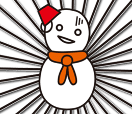 Cute & Kawaii Snoman YUKIERU ver. groval sticker #7694122