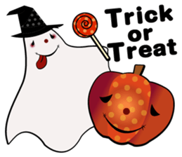Halloween Ghost Sticker sticker #7694125