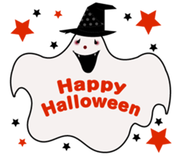 Halloween Ghost Sticker sticker #7694126