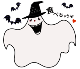 Halloween Ghost Sticker sticker #7694129