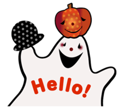Halloween Ghost Sticker sticker #7694136