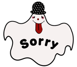Halloween Ghost Sticker sticker #7694138