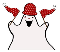 Halloween Ghost Sticker sticker #7694154