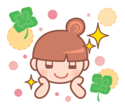 Cute baby and child-rearing mama sticker #7694350