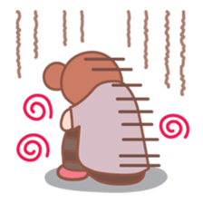 Cute baby and child-rearing mama sticker #7694351