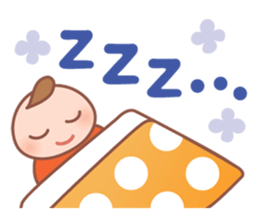 Cute baby and child-rearing mama sticker #7694363