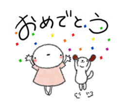 Tekuchun and Kenchan(Autumn) jpn sticker #7694471