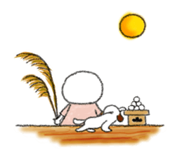 Tekuchun and Kenchan(Autumn) jpn sticker #7694481