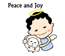 Little angel and the sheep(ENG version) sticker #7694645