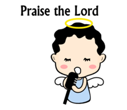 Little angel and the sheep(ENG version) sticker #7694647