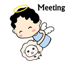 Little angel and the sheep(ENG version) sticker #7694650