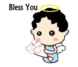 Little angel and the sheep(ENG version) sticker #7694651