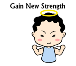 Little angel and the sheep(ENG version) sticker #7694654