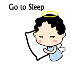 Little angel and the sheep(ENG version) sticker #7694668