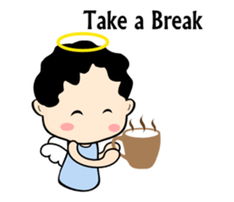 Little angel and the sheep(ENG version) sticker #7694676