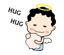 Little angel and the sheep(ENG version) sticker #7694679