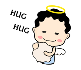 Little angel and the sheep(ENG version) sticker #7694679