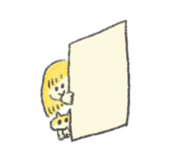 Yellow cute stickers sticker #7694827