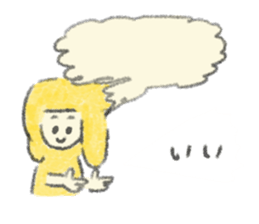 Yellow cute stickers sticker #7694838