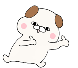 Pug was too adult sticker #7694908