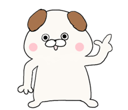 Pug was too adult sticker #7694912