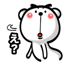 Bear of Eyebrows 01 sticker #7696006