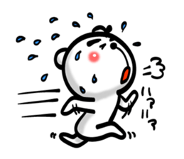 Bear of Eyebrows 01 sticker #7696010