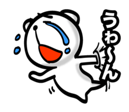 Bear of Eyebrows 01 sticker #7696011