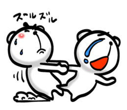 Bear of Eyebrows 01 sticker #7696012