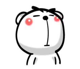 Bear of Eyebrows 01 sticker #7696016