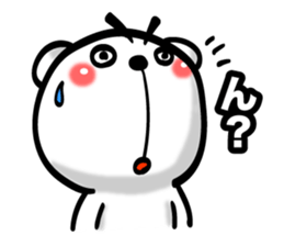 Bear of Eyebrows 01 sticker #7696017