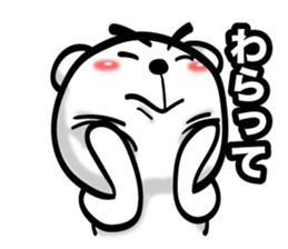 Bear of Eyebrows 01 sticker #7696020