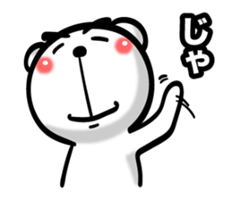 Bear of Eyebrows 01 sticker #7696024