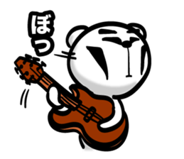 Bear of Eyebrows 01 sticker #7696025