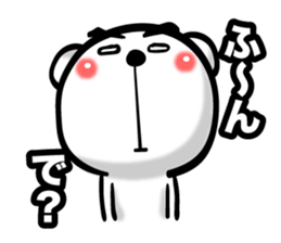 Bear of Eyebrows 01 sticker #7696032