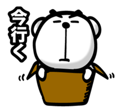 Bear of Eyebrows 01 sticker #7696035