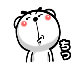 Bear of Eyebrows 01 sticker #7696038