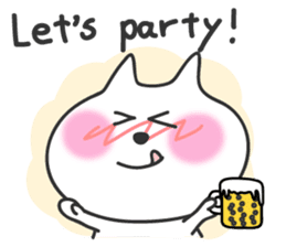 pretty cute cat momo english version sticker #7696367