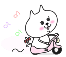 pretty cute cat momo english version sticker #7696387