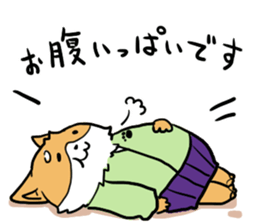 Dog SAMURAI Kakeru and Babi sticker #7696572