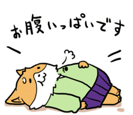 Dog SAMURAI Kakeru and Babi sticker #7696572