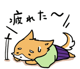 Dog SAMURAI Kakeru and Babi sticker #7696574