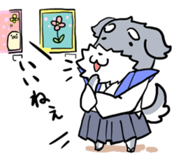 Dog SAMURAI Kakeru and Babi sticker #7696575