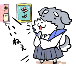 Dog SAMURAI Kakeru and Babi sticker #7696575