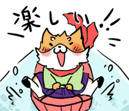 Dog SAMURAI Kakeru and Babi sticker #7696586