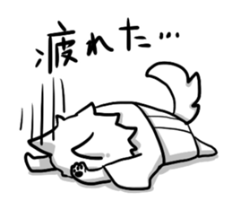 Dog SAMURAI Kakeru and Babi sticker #7696588