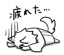 Dog SAMURAI Kakeru and Babi sticker #7696588