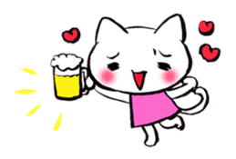 Comforting Cat & Bunny 2 sticker #7697080